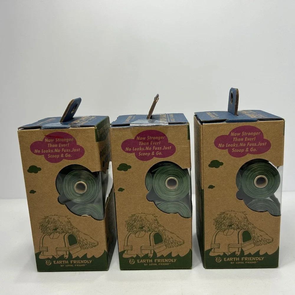 Earth Friendly Loyal Friend Unscented Poop Bags 3 Pack 24 Rolls 432 Bags